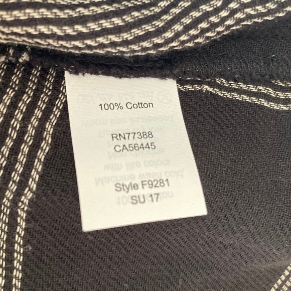 MADEWELL Windowpane plaid Off The Shoulder Top, S - Picture 11 of 11